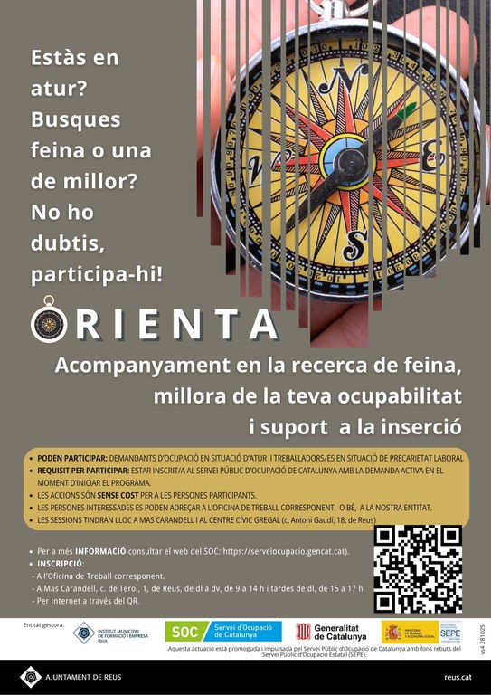 1.02.3.02 - Dinamitzar la zona sud de la ciutat promovent la qualificació professional i l'ocupació.