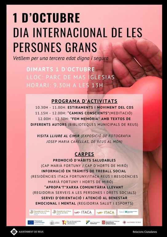 1.01.6.01 - Crear un programa d’accions específiques per lluitar contra la soledat no desitjada de les persones grans i creant comunitats als barris.